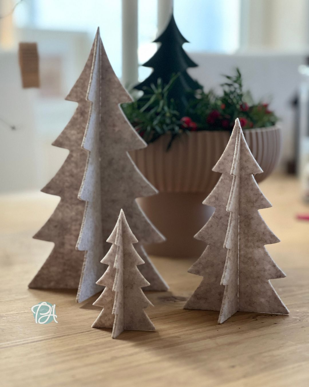 Filz-Stecktannenbaum einzeln – skandinavisch modern